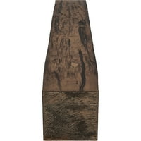 Ekena Millwork 4 H 8 D 36 W Riverwood Fau Wood kandalló kandalló, prémium idős