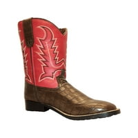 TuffRider gyermek Redwood tér Toe nyugati Boot-Barna W Red - 12c