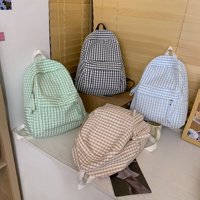 CoCopeaunts Divat főiskolai iskolai táska hátizsákok nőknek kockás könyvcsomag táskák tizenéves lányok számára könnyű