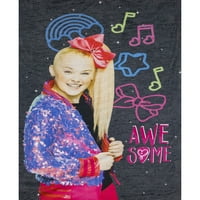 JoJo Siwa Lányok kollégiumi ing pizsama papucsokkal; méretek 4-12