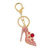 xiangDd új gyémánt berakásos magas sarkú cipő szép kulcstartó táska autó kulcstartó medál