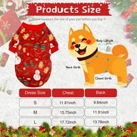Louist karácsonyi kutya ing mellény puha lélegző kisállat Kutya Ruhák Xmas Holiday kutya ruházat hóember nyomtatott