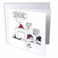 Sean Boley rajzfilm a Mikulás és a videojátékok karácsonyi üdvözlőlap borítékkal GC-3285-5