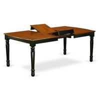 East West bútor CN6-0N-T fantasztikus téglalap alakú fa konyhaasztal antik dió színű asztallap felülettel és ázsiai