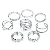 Feledorashia gyűrűk Női Anyák napi ajándékok egyszerű és nagylelkű Hüvely közös gyűrű megnyitása Női Gyűrű Ékszerek