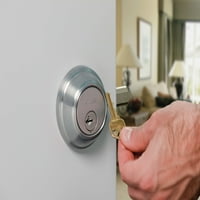 Kwikset 967TNLLH-15SV bal oldali Tustin kar belső dupla Hengeres fogantyú Trim SmartKey új alváz szatén nikkel kivitelben