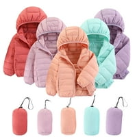 Esaierr gyerekek fiúk lány téli kabát gyerekek kabát, meleg fény Puffer kapucnis pamut kabát középső nagy gyerekek