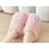 Ymiytan Unise könnyű zokni papucs hálószoba Lélegző Téli meleg zokni puha otthoni cipő rózsaszín elefánt 6c-6.5 C