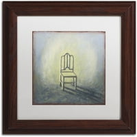 Védjegy Szépművészeti „szék” vászon művészet: Rachel Paxton, White Matte, Wood Frame