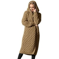 Női árok kabátok divat Női Hosszú ujjú alkalmi hosszú kardigán kabát pulóver felsőruházat