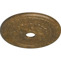 Ekena Millwork 5 8 OD 5 8 ID 5 8 P palmetto mennyezeti medál, kézzel festett dörzsölt bronz