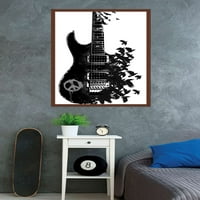 Béke gitár készült varjak fali poszter, 22.375 34