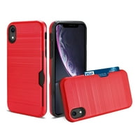 Iphone Xs Ma Slim Armor Hibrid Tok Piros Kártyatartóval