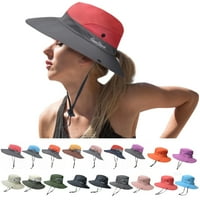 Női lófarok nap kalap UV védelem összecsukható háló széles karimájú-Beach Fishing Hat