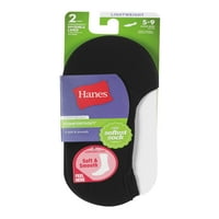 Hanes ComfortSoft others Invisible Liners fekete 5-Női