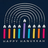 Ünnepi idő lányok hosszú ujjú Hanukkah grafikus póló, méret 4-18