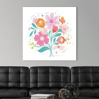 GreatBigcanvas Bright Bouquet i : Gia Graham Peach Pink 36 in. W 36 in.