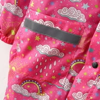 Leesechin kisgyermek dzsekik, téli Clearance esős évszak gyermek esőkabát kabát aranyos nyomtatási kapucnis közepes
