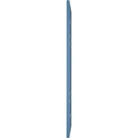 Ekena Millwork 12 W 57 H True Fit PVC Hastings Rögzített redőnyök, Logourn Blue