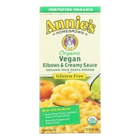 Annie házi Bio gluténmentes vegán könyök és tejszínes mártással rizs tészta vacsora - Case of-Oz