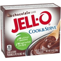 Jell-O Szakács & Szolgálja Csokoládé Ízű Puding & Pite Töltelék Mix, 3. oz Box