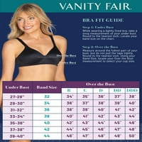 Vanity Fair Női teljes alak szépség vissza zökkenőmentes simítás Underwire melltartó, stílus 76345