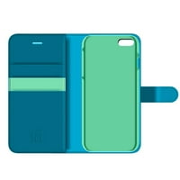 Wallet Folio tok Apple iPhone Plus és iPhone Plus készülékekhez-Kék