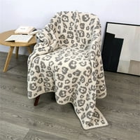 Vad leopárd dobás puha takaró szuper puha kényelmes kábel plüss takaró kanapé ágy kanapé Női Ajándék I 130*180