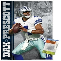Dallas Cowboys-Dak Prescott Fali Poszter, 14.725 22.375