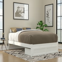 Colorado Queen ágy fehér Lábfiókkal, USB turbó töltővel