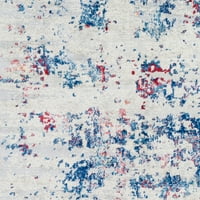 Művészi szövők Monaco absztrakt terület szőnyeg, kék gránát, 6'7 9'6