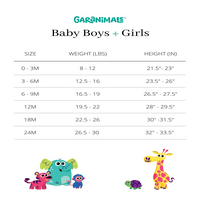 Garanimals kislány pointelle bodysuit fodros hüvelyekkel, méret 0m-24m