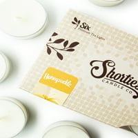 Pure Honeysuckle tealight gyertyák ömlesztett-fehér prémium illatos Teafények-alapvető & természetes olajok-Shortie