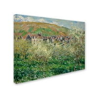 Védjegy Képzőművészet „Virágos szilvafák” vászonművészet Monet