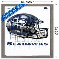 Seattle Seahawks-Csepegtető Sisak Fali Poszter, 14.725 22.375