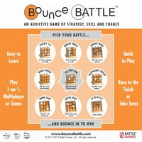 Bounce Battle Wood Edition játékkészlet-addiktív stratégiai játék , ügyesség & esély