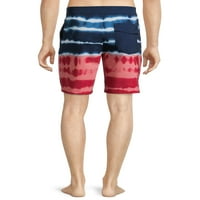 Nincs határok a férfiak és a nagy férfiak 9 Liberty Dye Swim Boardshorts