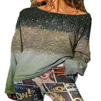 Niuer Női Hosszú ujjú gradiens pólók Laza divat blúz tunika ingek nyári bő Kaftan póló Női Női pulóver felsők