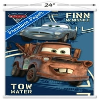 Disney Pixar autók-titkos küldetés fali poszter fa mágneses kerettel, 22.375 34