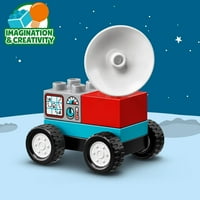 DUPLO Town Space Shuttle Mission Rocket Toy 10944, az óvodai kisgyermekek számára készült, űrhajós figurákkal
