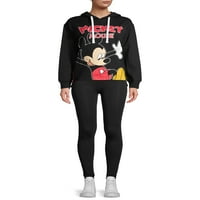 Mickey Mouse Juniors oldalsó zip grafikus kapucnis