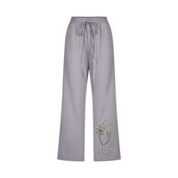 cllios széles lábú vászon Capris nadrág női nyári magas derék nadrág laza illeszkedés alkalmi nyakkendő első nadrág
