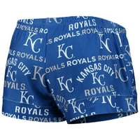 Női fogalmak Sport Royal Kansas City Royals zászlóshajó Allover nyomtatás felső & rövidnadrág alvás szett