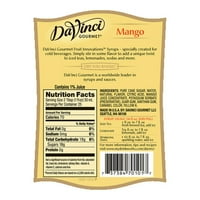 DaVinci Gourmet Fruit Innovations szirup, mangó, 750ml