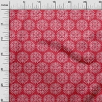 oneOone Pamut Cambric Szövet virágos blokk nyomtatott kézműves szövet BTY széles