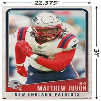 New England Patriots-Matthew Judon Fali Poszter, 22.375 34