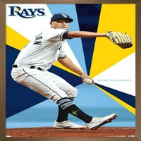 Tampa Bay Rays-Shane McClanahan Fali Poszter, 14.725 22.375 Keretes