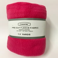 Shason Textile 60 1. YD poliészter gyapjú szilárd nyomtatott varró és kézműves szövet, forró rózsaszín