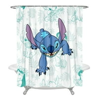 Lilo & Stitch Zuhanyfüggönyegyedi fürdőszoba függöny készlet dekorációkhoz fürdőszoba dekor készletek