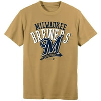 Milwaukee Brewers Boys 4- Rövid ujjú alternatív színes póló csapat